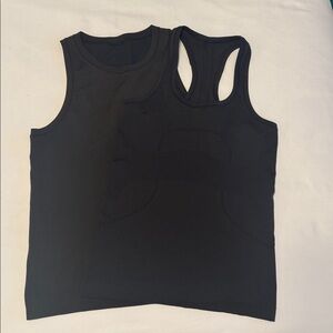 2 Lululemon black tank tops size small. EUC